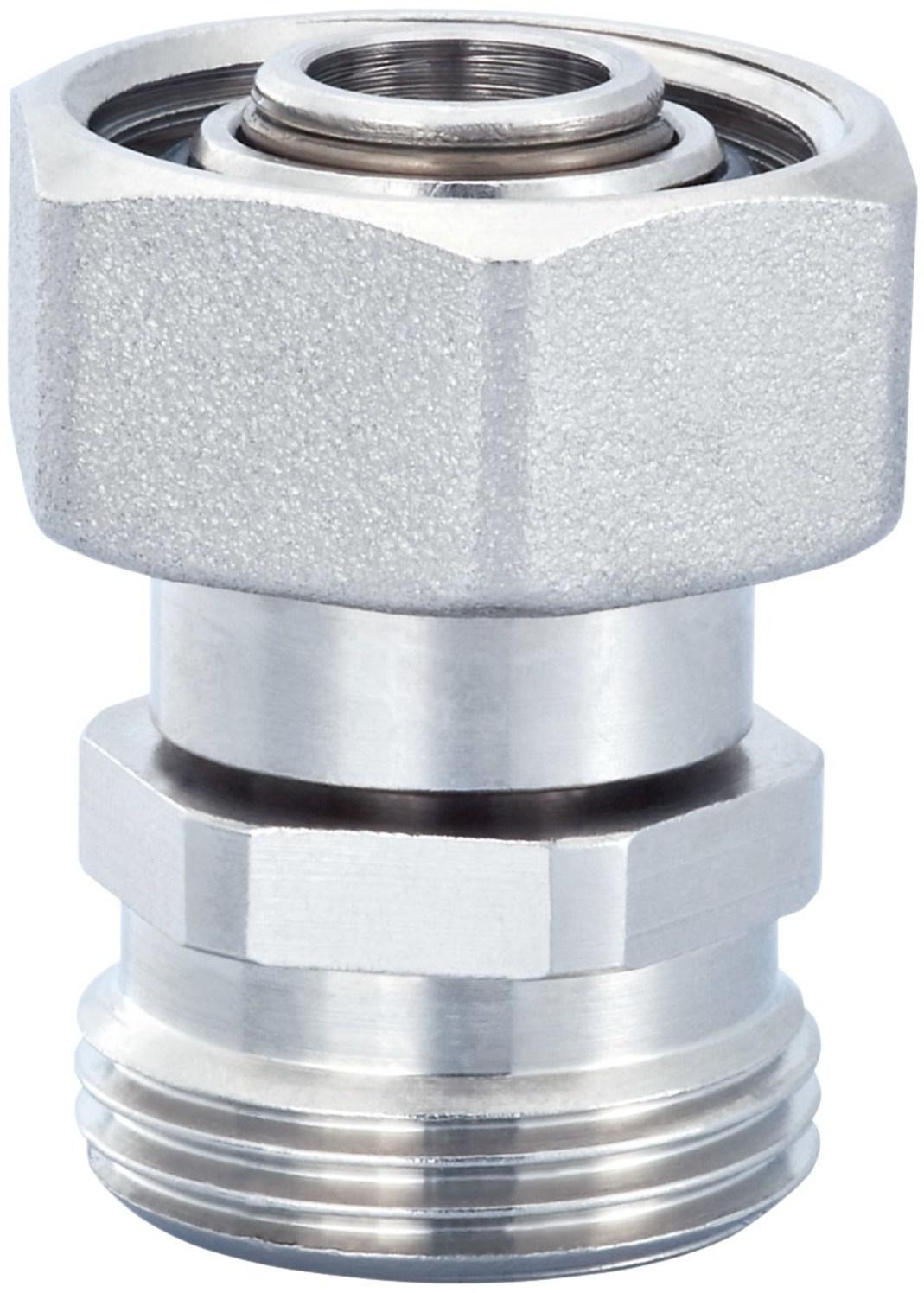 Hummel Teleskop-Adapter G 3/4 x G 3/4 Auszug 16 mm, Messing vernickelt 2559343401 - Bild 1