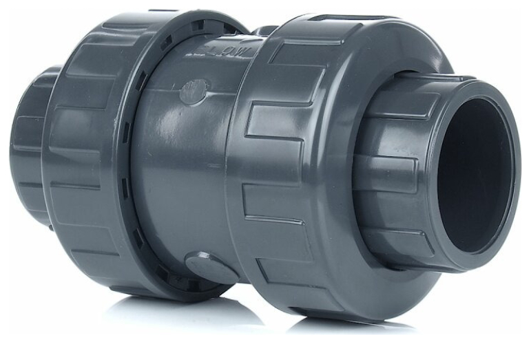 Cillit PVC-Kegelrückschlagventil 63mm für Schwimmbad federbelastet mit Klebemuffen