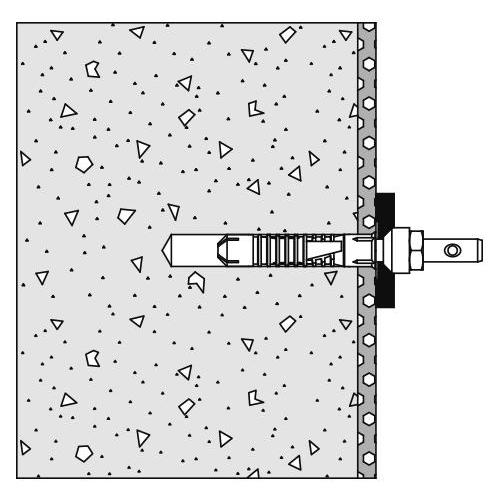 HEWI Befestigungsart BM 10.21, für Rückenstütze 801/805 Classic an Wände aus Beton (> C20/C25)  - Bild 1