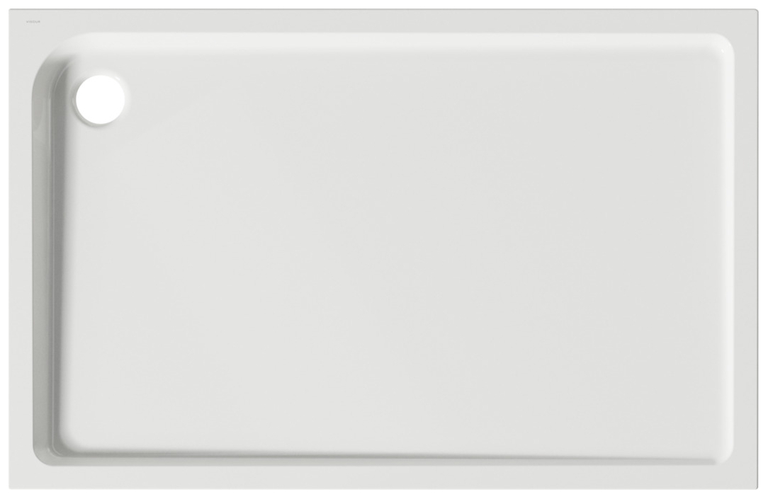 VIGOUR Duschwanne Acryl one 140x90x3.5cm weiss - Bild 1