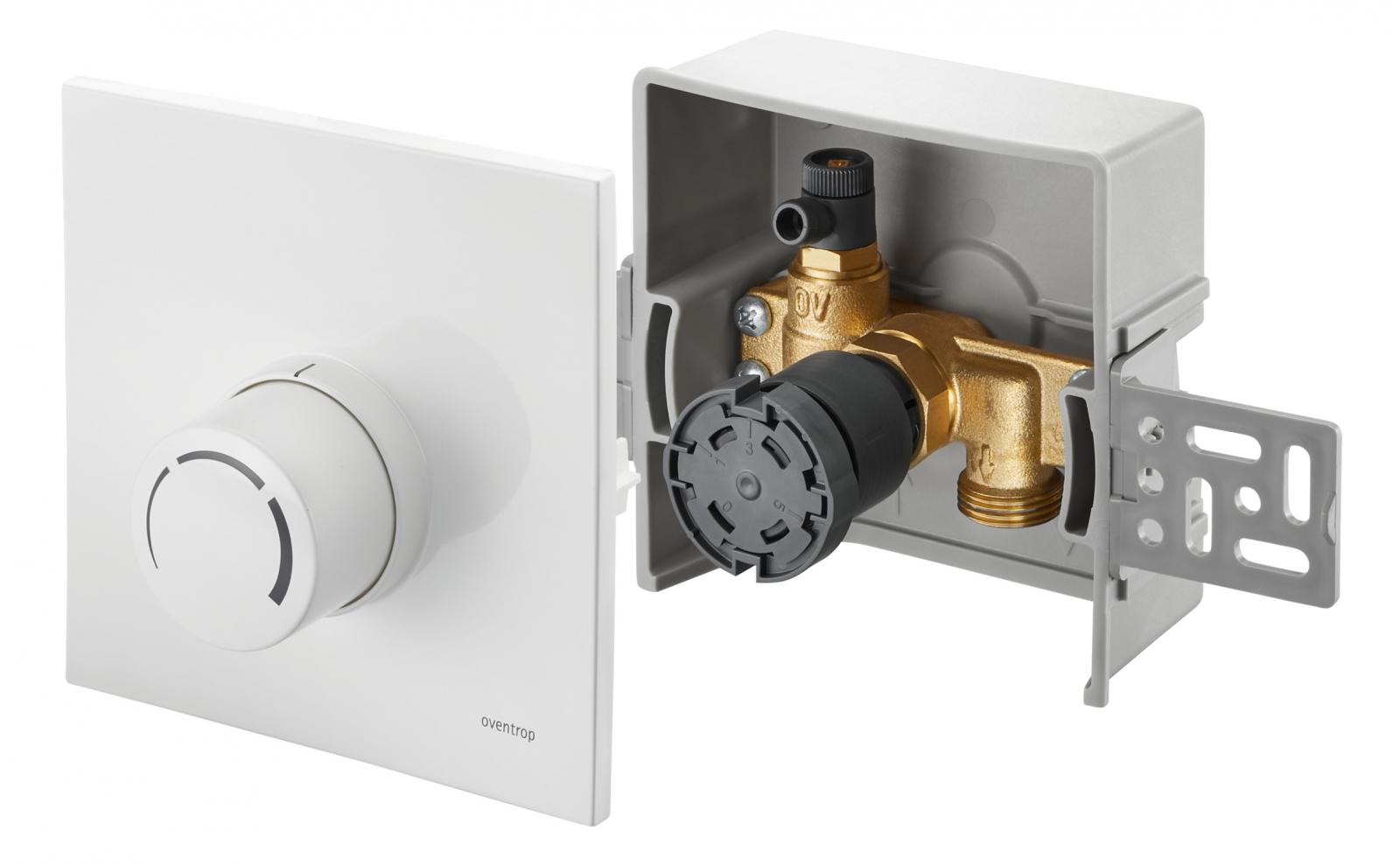 Oventrop Unibox RTL Rücklauftemperaturregelung, mit Abdeckung weiß, 1022735 - Bild 1