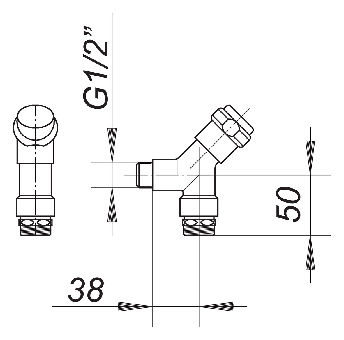 DALLMER Geräteventil mit Rohrbelüfter verchromt 140067, für Modell 406 - Bild 2
