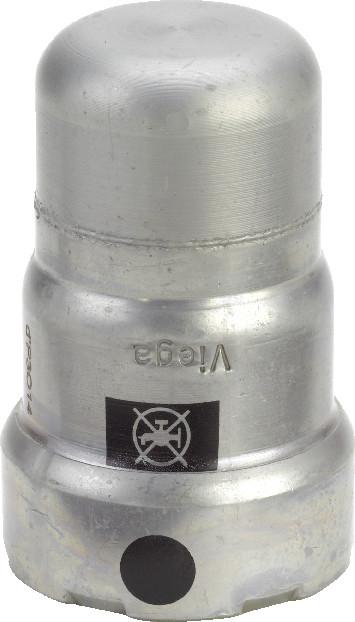 Viega Megapress Verschlusskappe DN 10 3/8'' Modell 4256 Stahl unlegiert, Zink-Nickel 740153 - Bild 1