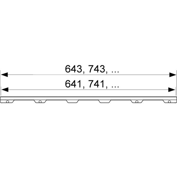 TECEdrainline Fliesenmulde plate II 800 mm aus Edelstahl 600872 für Duschrinne gerade - Bild 2