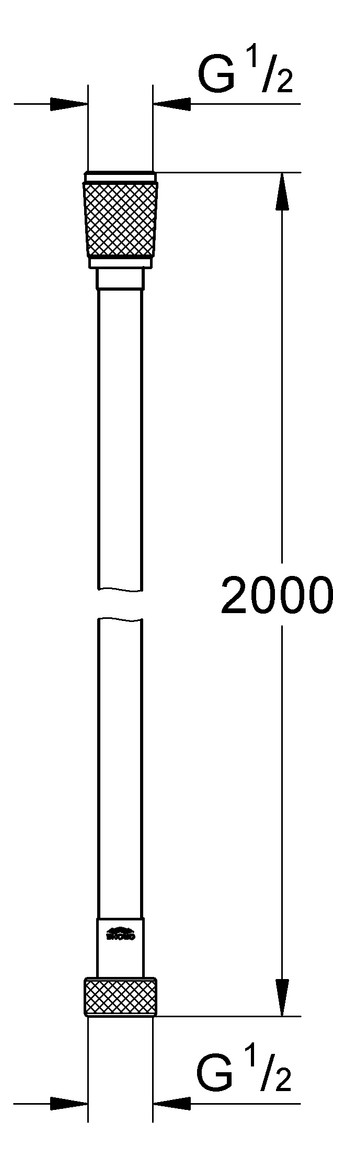 GROHE Brauseschlauch Silverflex TwistStop 2000 mm chrom 27137001 - Bild 2