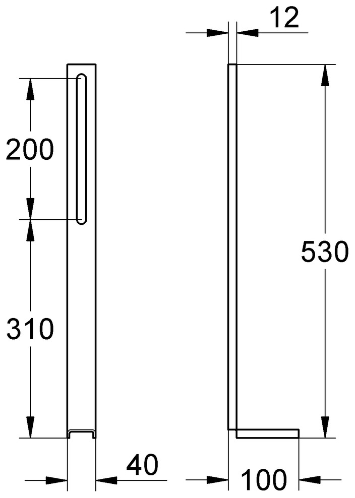 GROHE Uniset Tragestützen (2 Stück) aus verzinktem Stahl 37304000 - Bild 2