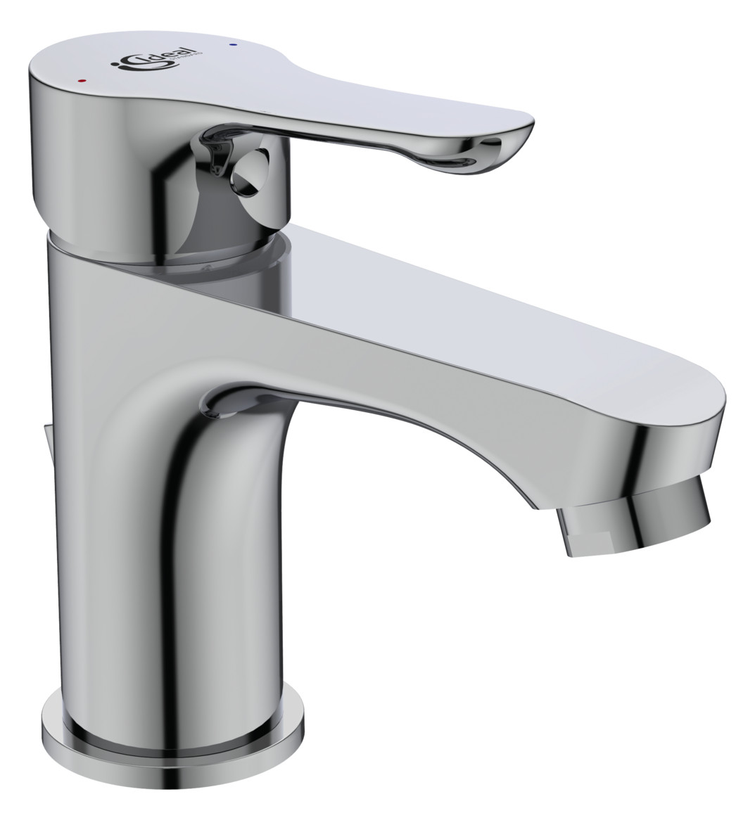 Ideal Standard Waschtischarmatur ALPHA chrom, mit Ablaufgarnitur BC647AA - Bild 1