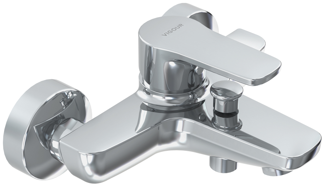 VIGOUR Einhand-Aufputz-Badebatterie derby V3 ohne Brausegarnitur verchromt