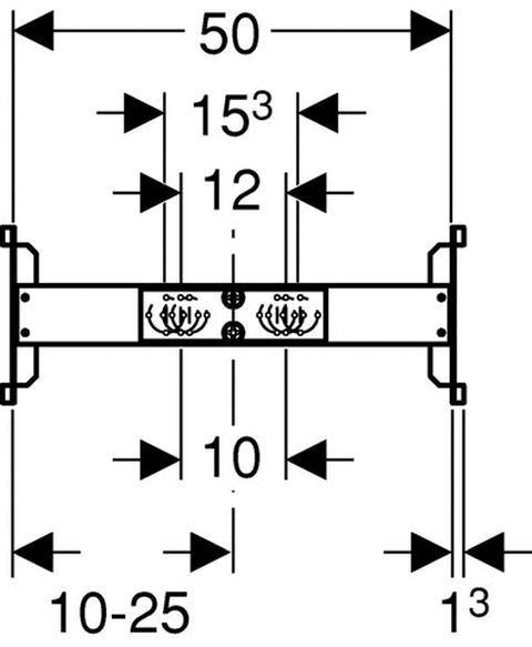 Geberit Duofix System-Traverse Bade-/Duschwanne 111.787.00.1