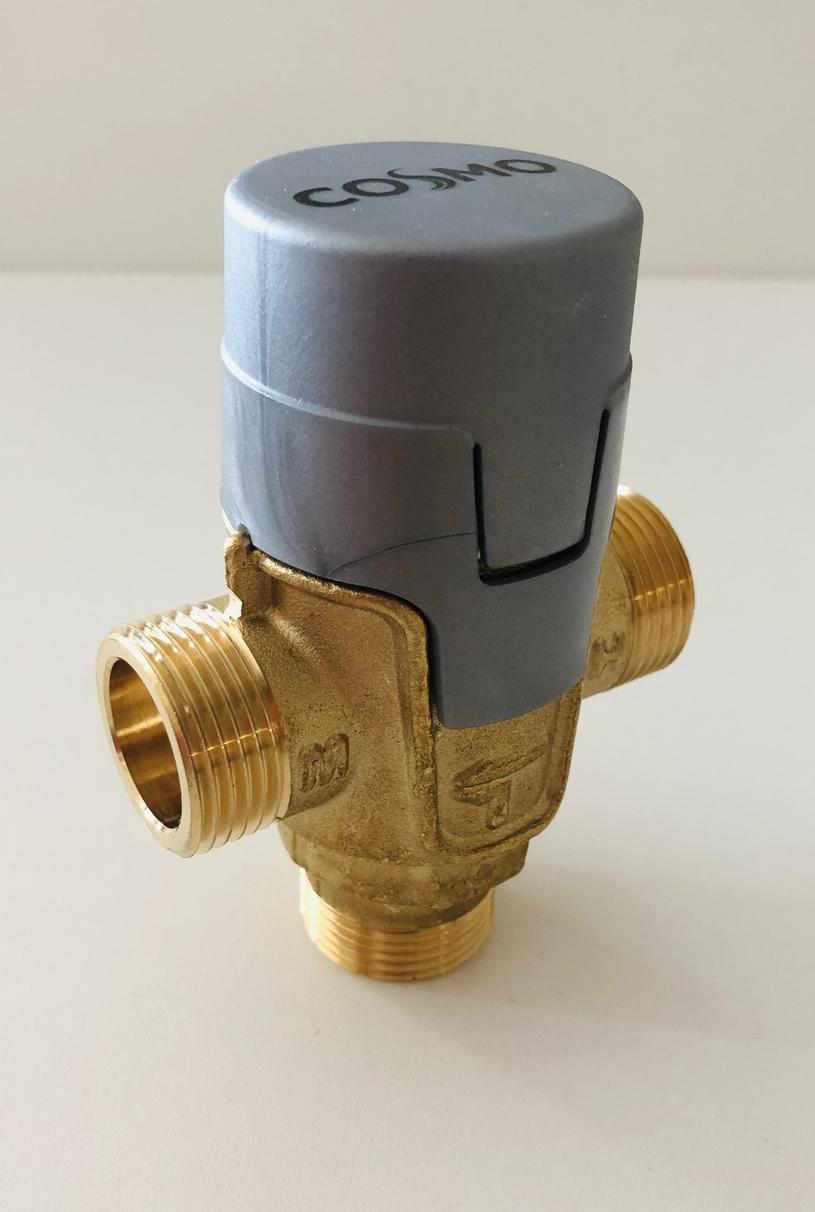 Brauchwassermischer Mischventil 3/4'' AG, Abgang seitlich, 35-65 °C, inklusive 2 Rückschlagventile - Bild 2