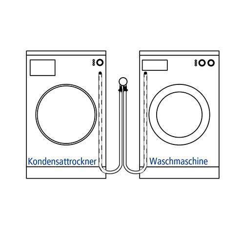 Airfit Doppelanschlusswinkel für WAS und Kondensattrockner DN 50, 50052WTW - Bild 2