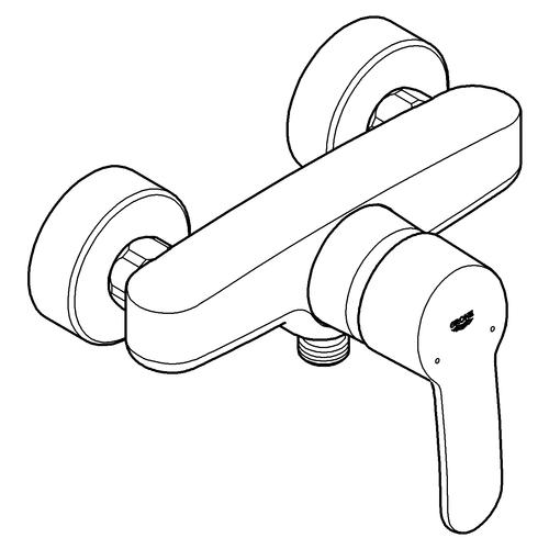 Grohe Eurostyle Cosmopolitan Brausebatterie chrom 33590002 - Bild 2