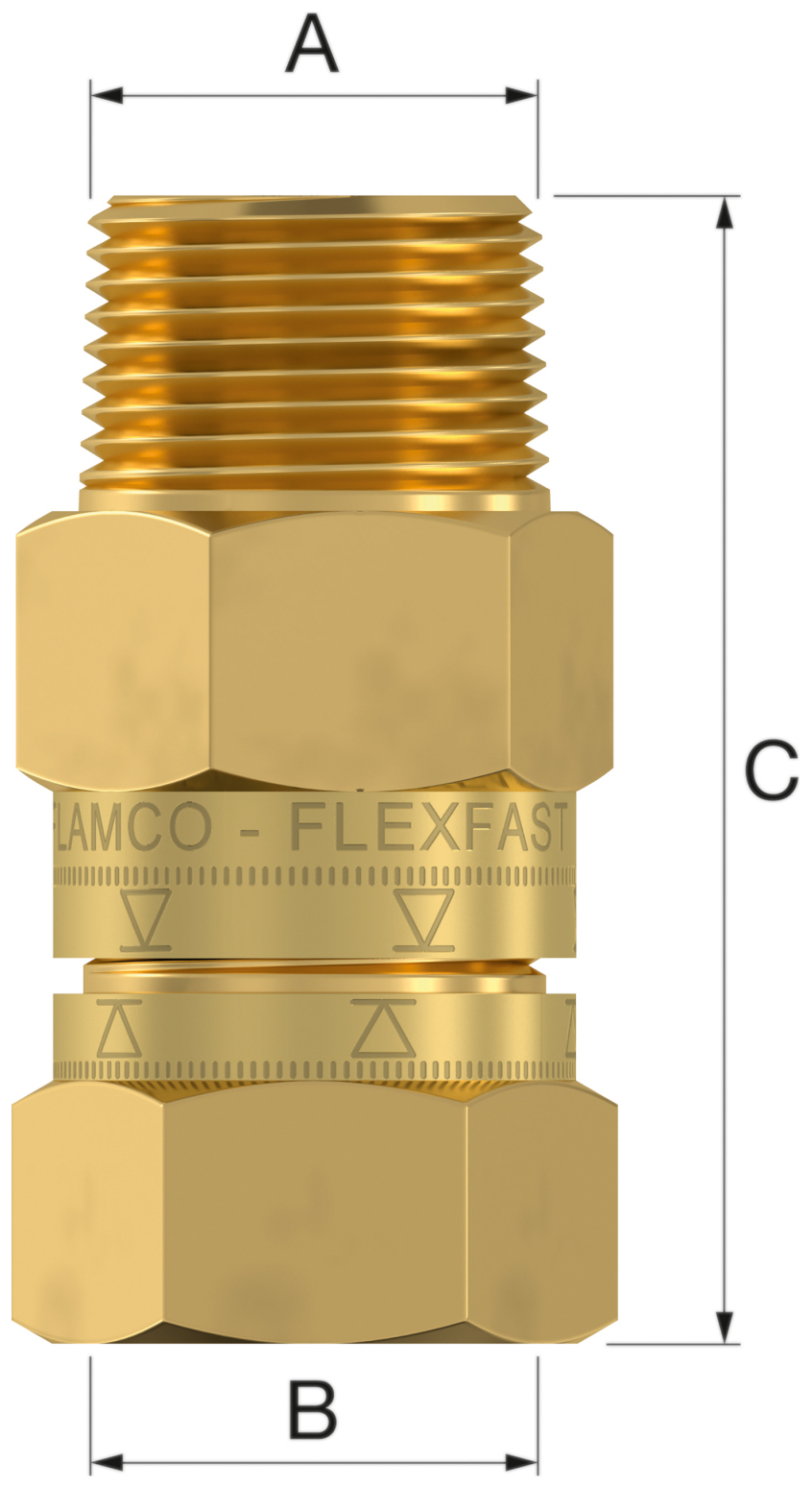 Flamco Flexfast Schnellkupplung 3/4'' i/a 27920 ohne Entlerrung für Gefässe bis 25 Liter - Bild 3