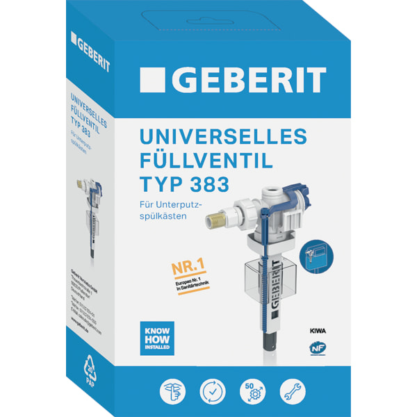Geberit Typ 383 Füllventil 3/8'' für Unterputz-Spülkasten 240.705.00.5 - Bild 2
