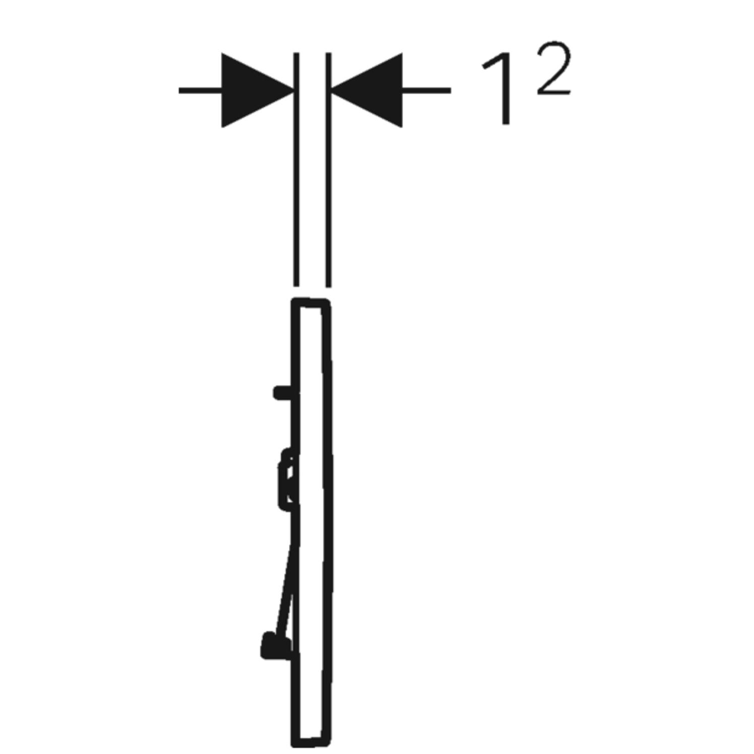 Geberit Sigma30 Betätigungsplatte 2-Mengen-Spülung weiß/hgl.verchromt/weiß 115.883.KJ.1 - Bild 3