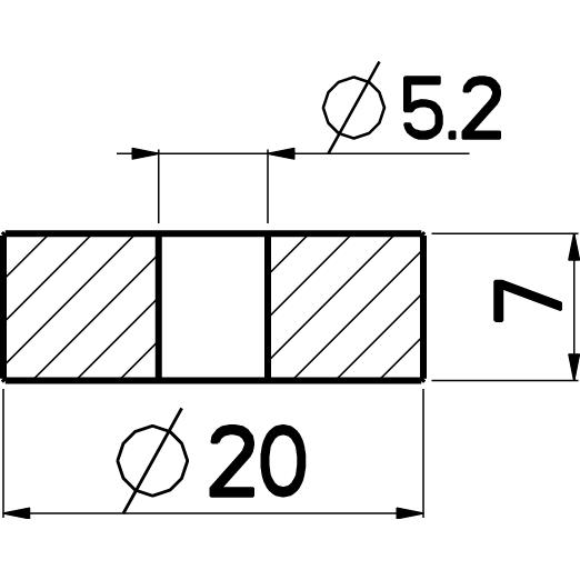 Nikles Wandausgleichsscheibe für Brausestange verchromt NIKFA - Bild 2