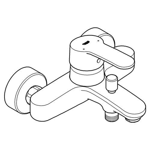 Grohe Eurostyle Cosmopolitan Wannenbatterie chrom 33591002 - Bild 2