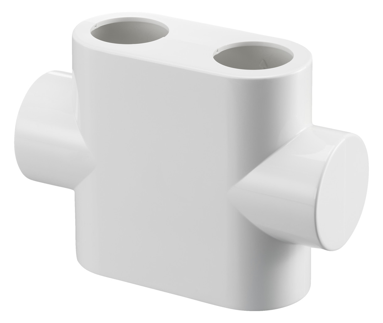 Design Abdeckung für Multiblock T, Durchgangsform, weiß - Bild 1