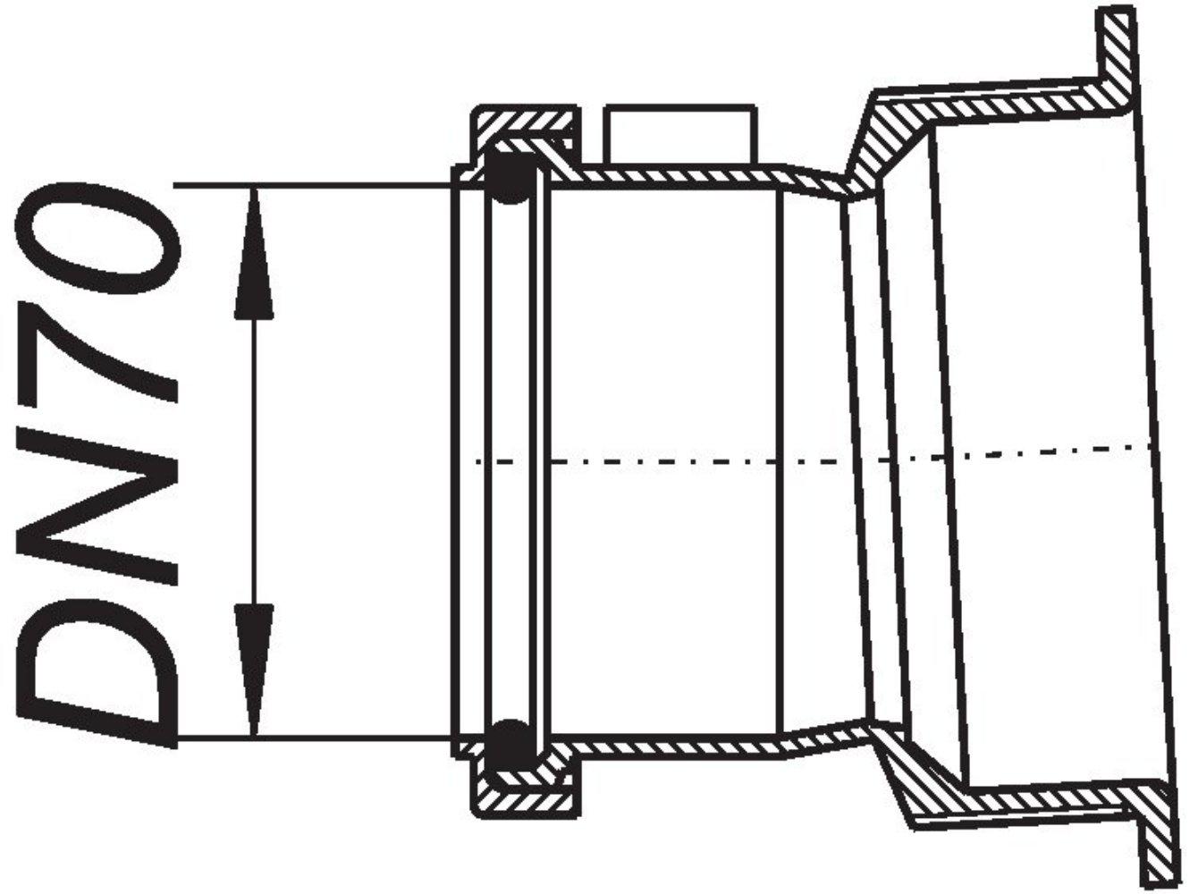 Dallmer Anschluss-Muffe DN 70 Nr. 724748 - Bild 2