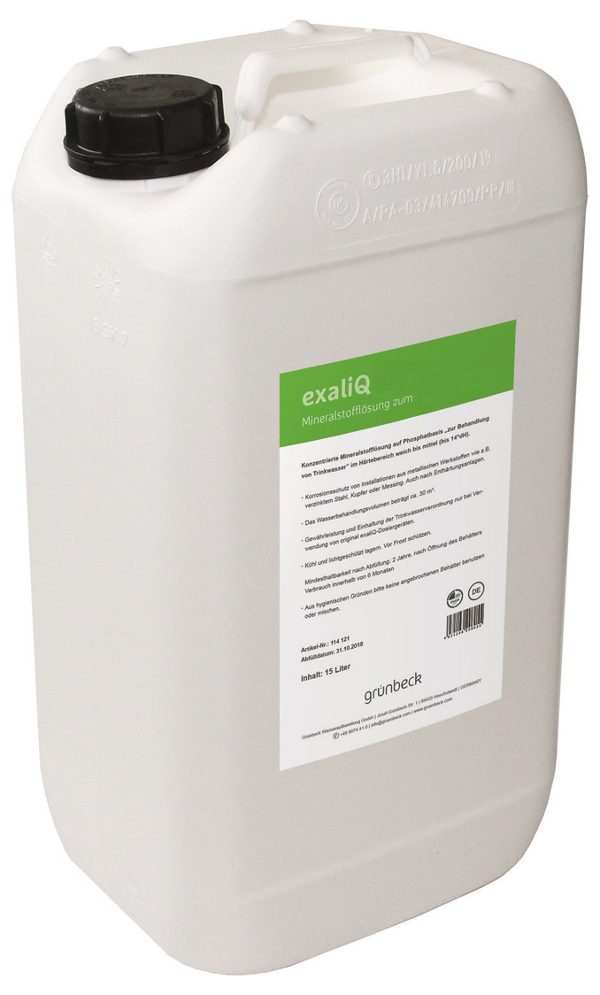 Grünbeck Mineralstofflösung exaliQ control 15 Liter 114071 (Nachfolger EXADOS-spezial/spezial P) - Bild 1