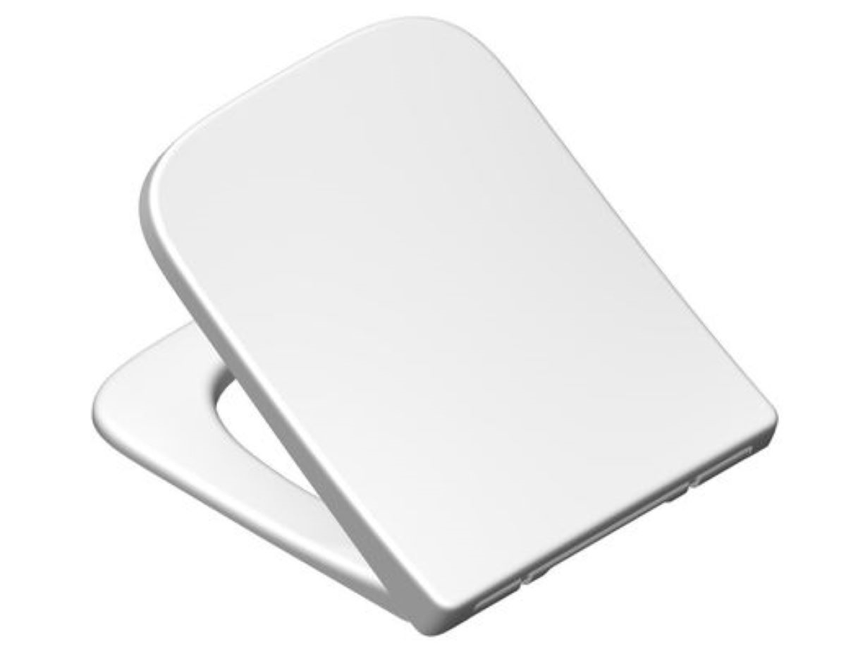 VIGOUR Wand-Tiefspül-WC derby V3 edge Kompakt 48cm PflegetectPlus weiss, spülrandlos Absenkautomatik