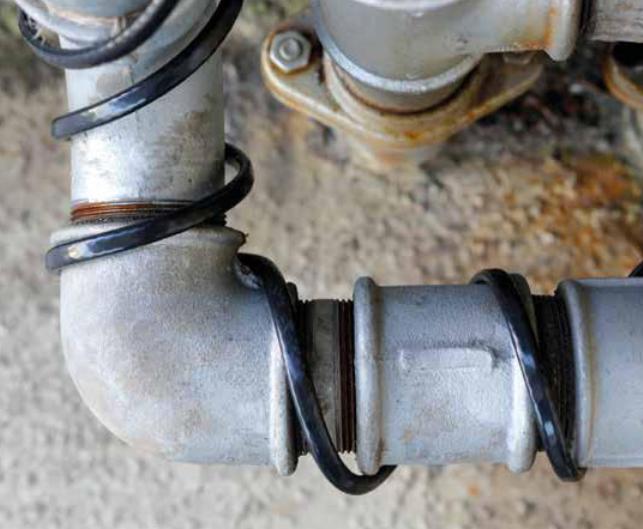 Eis-Stop Heizkabel Frostschutz 2m beheizt, 2m Anschlusskabel, mit Thermostat und Schukostecker IP44 - Bild 2