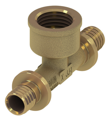 TECEflex T-Stück IG Dim.25 x Rp 3/4'' x 25, Siliziumbronze 709804 - Bild 1