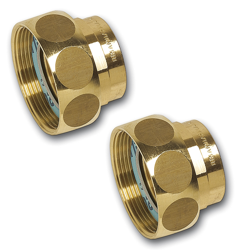 Pumpenverschraubung Satz Rp 1'' IG x 1 1/2'' ÜW Innengewinde Rotguss, mit Dichtungen - Bild 1