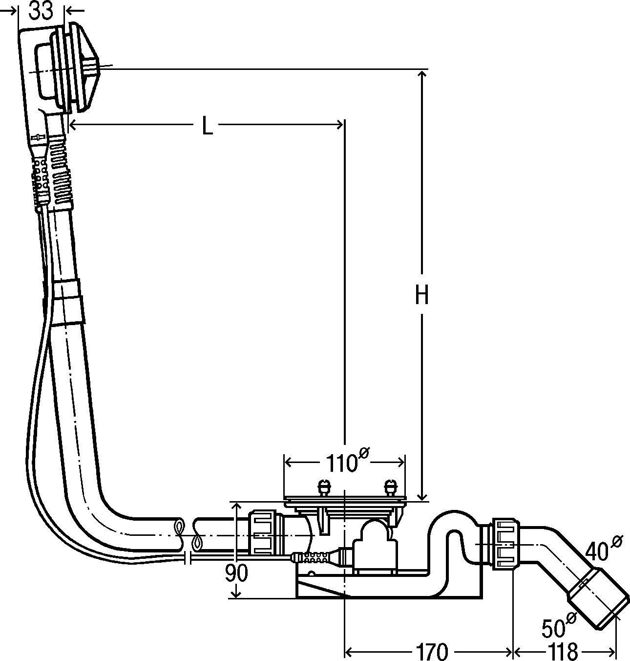 Viega Funktionseinheit Rotaplex 6142.32 Bowdenzug 725 mm 488659 - Bild 2