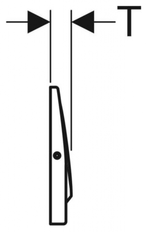 Geberit Mambo Betätigungsplatte Spül-Stop Edelstahl verschraubbar 115.751.00.1 - Bild 3