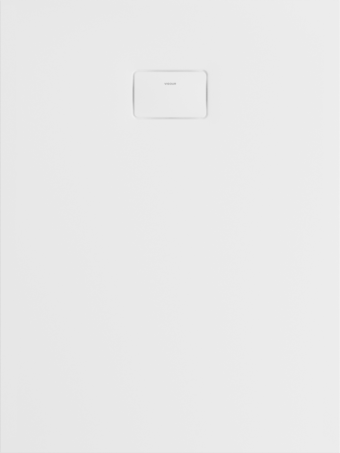 VIGOUR Duschwanne V3 Mineralguss 90x75x3,0cm mit Ablaufdeckel SafeStepPlus weiß matt