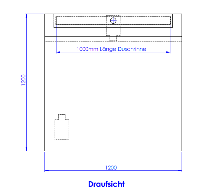 VIGOUR Duschelement individual 3.0, 120x120cm mit integrierter Duschrinne individual 100cm - Bild 2