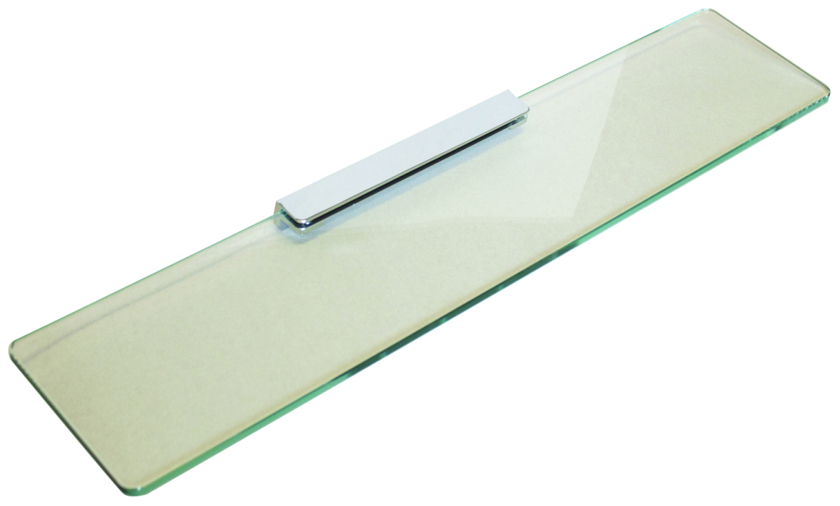 VIGOUR Ablage derby V3 aus Glas 600mm mit Halter verchromt