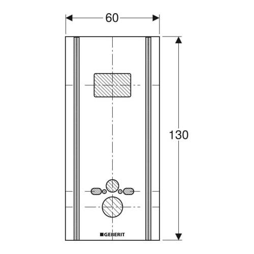 Geberit GIS Paneel Wand-WC für Sigma Spülkasten 461.058.00.1 - Bild 2