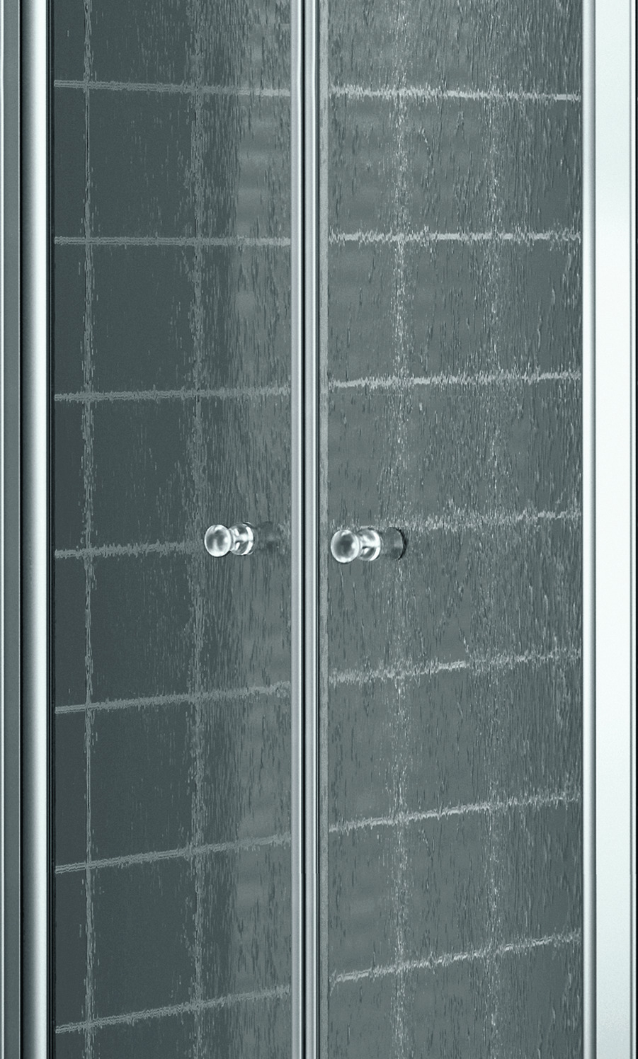 Kermi Nova 2000 2tlg. Pendeltür 800x1850mm Kerolan Fontana hell, Profil silber mattglanz